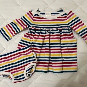 Hanna Andersson, dress and bloomers, 3-6 months